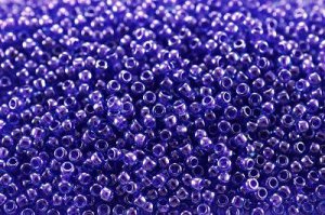 Бисер японский TOHO круглый 11/0 #0361 темная вода/фиолетовый, окрашенный изнутри, 10 грамм