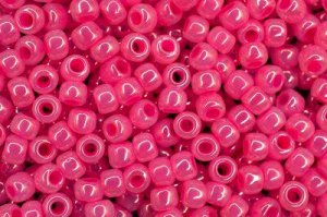 Бисер японский TOHO круглый 6/0 #0910 ярко-розовый, цейлон, 10 грамм