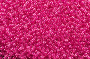 Бисер японский TOHO круглый 11/0 #0978 розовый неон, Luminous, окрашенный изнутри, 10 грамм