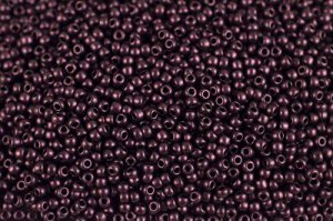 Бисер японский TOHO круглый 11/0 #Y617 розовый, hybrid металлизированный Suede, 10 грамм