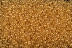 Бисер японский TOHO круглый 11/0 #Y618 топаз, hybrid Sueded gold, 10 грамм