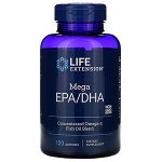 Life Extension, Omega Foundations, мега ЭПК/ДГК, 120 мягких таб