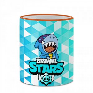 Кружка с полной запечаткой «BRAWL STARS LEON SHARK»