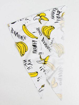Косынка для девочки, нашивка RusBubon, бананы, желтый 47см - 50см (1,5-3 лет)