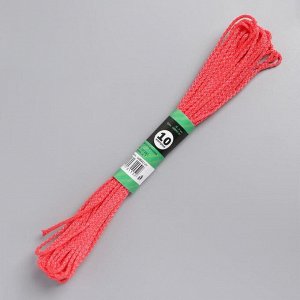 Шнур-верёвка вязаный с сердечником ПП, d=2 мм, 10 м, цвет МИКС