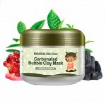 Очищающая пузырьковая маска «BiOaQUA» Carbonated Bubbled Clay Mask