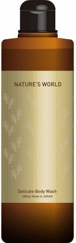 NATURE&#039;S WORLD Delicate Body Wash - натуральное увлажняющее жидкое мыло против запахов