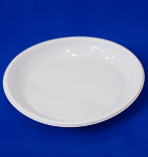 Тарелка одноразовая пластиковая десертная 170 мм белая, PP, 100 шт.