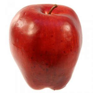 Декоративное яблоко 8х7см, красное (Китай)