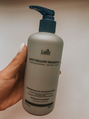 Lador Anti Yellow Shampoo Шампунь для светлых волос для нейтрализации желтого пигмента 300мл