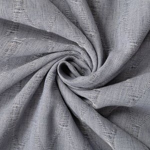 Штора портьерная Этель «Плавные ромбы» 135х270 см, цвет серый