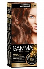 GAMMA стойкая крем-краска т. 7.37 Золотисто-каштановый /20/