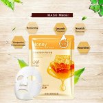 794013 HOREC Увлажняющая восстанавливающая маска-салфетка для лица с медом, 30г