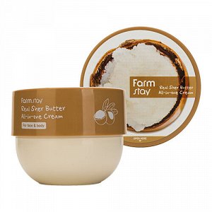 Многофункциональный крем с маслом Ши FarmStay Real Sher Butter All-In-One Cream 300 мл., ,