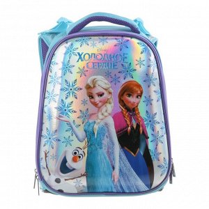 Рюкзак каркасный Disney 37 х 29 х 17, для девочки "Холодное сердце", синий