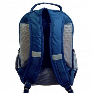 Рюкзак школьный, Calligrata, 36 х 23 х 13 см, эргономичная спинка, «Футбол», синий