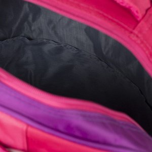 Рюкзак школьный, отдел на молнии, наружный карман, 2 боковые сетки, усиленная спинка, цвет розовый