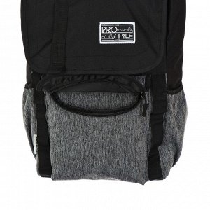 Рюкзак молодежный Hatber City Style 40 х 26 х 14, для девочки, чёрный