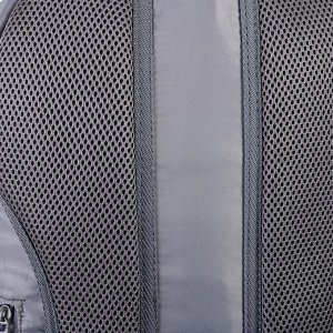 Рюкзак молодёжный, Merlin, 43 x 30 x 18 см, эргономичная спинка, серый/розовый