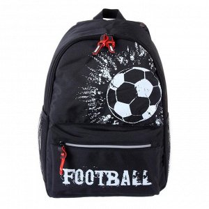 Рюкзак молодежный deVENTE, 44 х 31 х 20, Football, черный