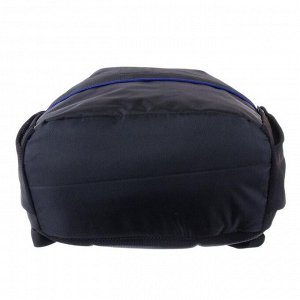 Рюкзак молодежный deVENTE, 44 х 31 х 20 см, Blue Stripe, чёрный/синий