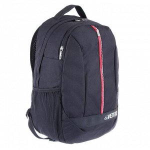 Рюкзак молодежный deVENTE, 44 х 31 х 20 см, Red Stripe, чёрный/красный