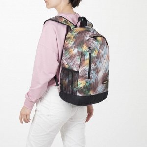 Рюкзак школьный, отдел на молнии, наружный карман, 2 боковых сетки, цвет коричневый