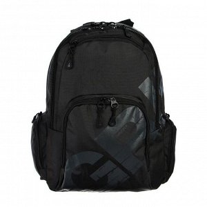 Рюкзак молодежный Grizzly, эргономичная спинка, 42 х 30 х 22 см, чёрный