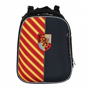 Рюкзак каркасный "Гарри Поттер", 37 х 29 х 17, для мальчика, чёрный/оранжевый