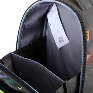 Рюкзак каркасный, Luris «Джерри 8», 36 x 27 x 20 см, наполнение: мешок для обуви, «Авто»