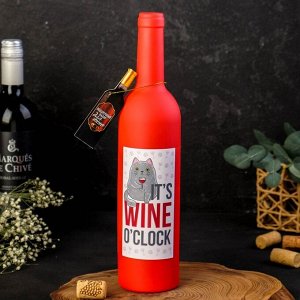 Подарочный набор для вина "It‘s wine o‘clock", 32 х 7 см