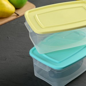 Набор пищевых контейнеров «Каскад», 1 л, 3 шт, цвет МИКС