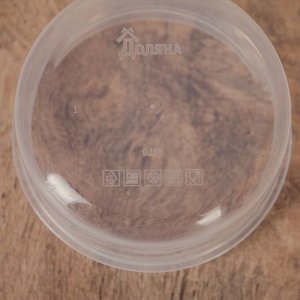 Контейнер круглый Доляна, пищевой, 150 мл, цвет бирюзовый