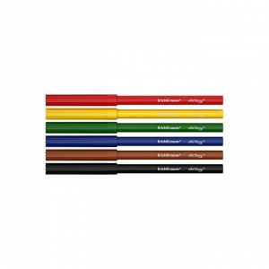 Фломастеры 6 цветов, ErichKrause ArtBerry, узел, 1-2 мм, микс