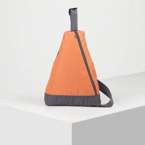 Рюкзак для обуви, отдел на молнии, цвет оранжевый