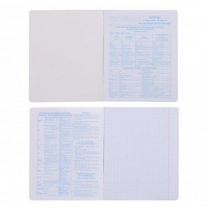 Тетрадь предметная «Меловая доска», 48 листов в клетку «Английский язык», обложка мелованный картон, УФ-лак