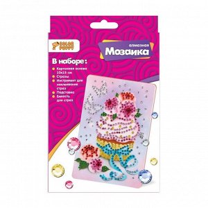 Набор для творчества Алмазная мозаика «Пирожное», 10*15см. 70013