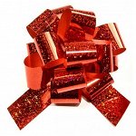 Бант шар 325/20 голография красный 32 мм