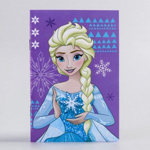 Disney Блокнот А6, 32 листа на скрепке &quot;Эльза. Холодное сердце&quot;