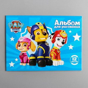 Альбом для рисования А5, 12 листов на скрепке Paw Patrol