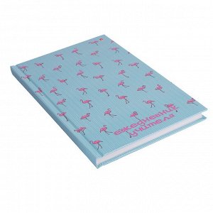 Ежедневник учителя А5, 128 листов «Фламинго», твёрдая обложка, глянцевая ламинация