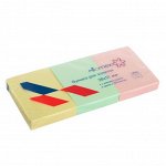 Набор блоков с липким краем 38 х 51мм, Pastel Attome*, 3 штуки х 100 листов, микс х 3 пастельных цвета