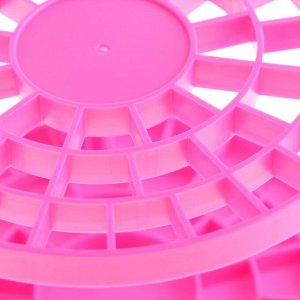 Держатель для кистей пластиковый, розовый