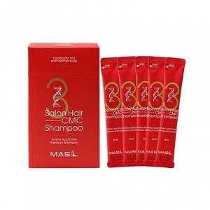 Masil 3 Salon Hair Cmc Shampoo Восстанавливающий шампунь с аминокислотами   8мл* 20шт