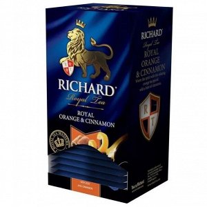 Чай RICHARD ROYAL ORANGE & CINNAMON 2*25пак Чёрный