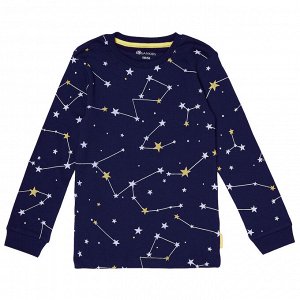Пижама для мальчика, синий звёздное небо