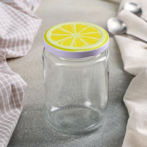 Банка для сыпучиx продуктов «Фрутис лимон», 350 мл, 7,5?11 см