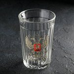 Стакан гранёный «Герб России», 250 мл