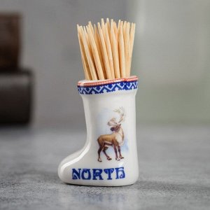 Сувенир для зубочисток в форме валенка «Север»