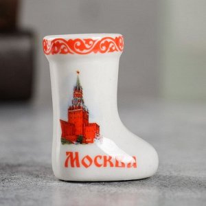Сувенир для зубочисток в форме валенка «Москва»